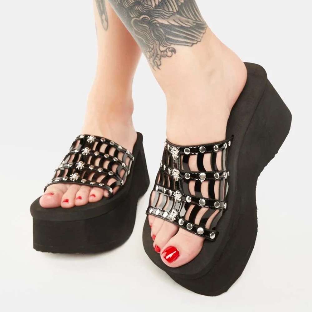 Demonia Funn platform sandals - image 1